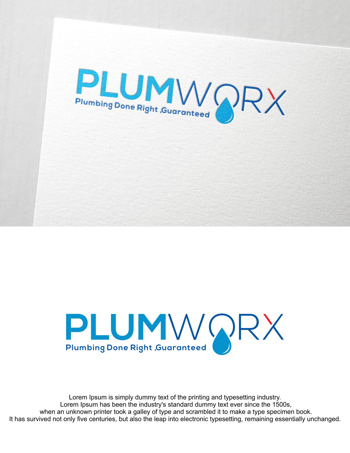 Logo Design by fatiyadesign for Plumworx pty ltd | Design #20133631