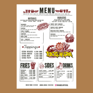 Menu Design by RebecaParra for this project | Design: #20172314