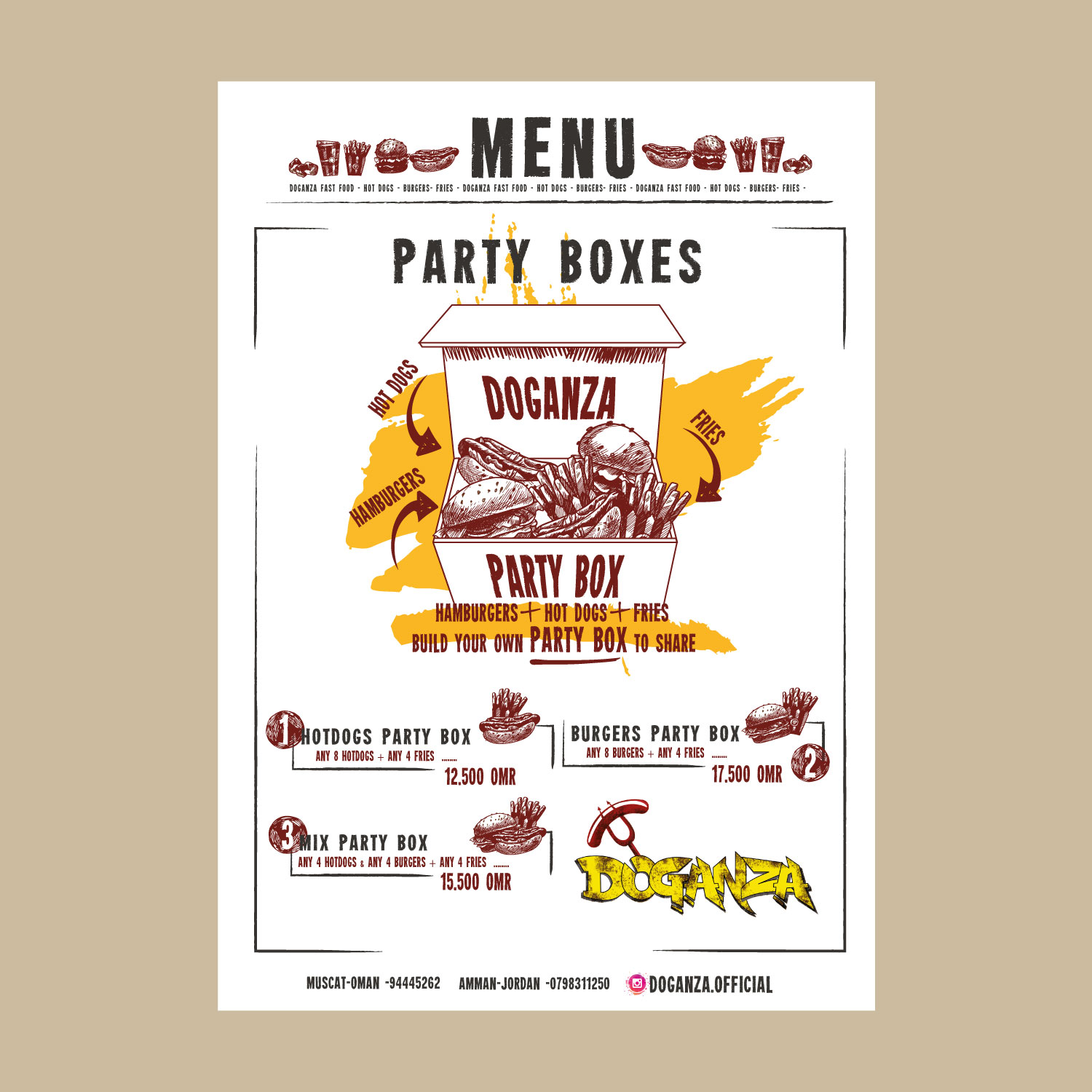 Design de Menu par RebecaParra pour ce projet | Design #20326433