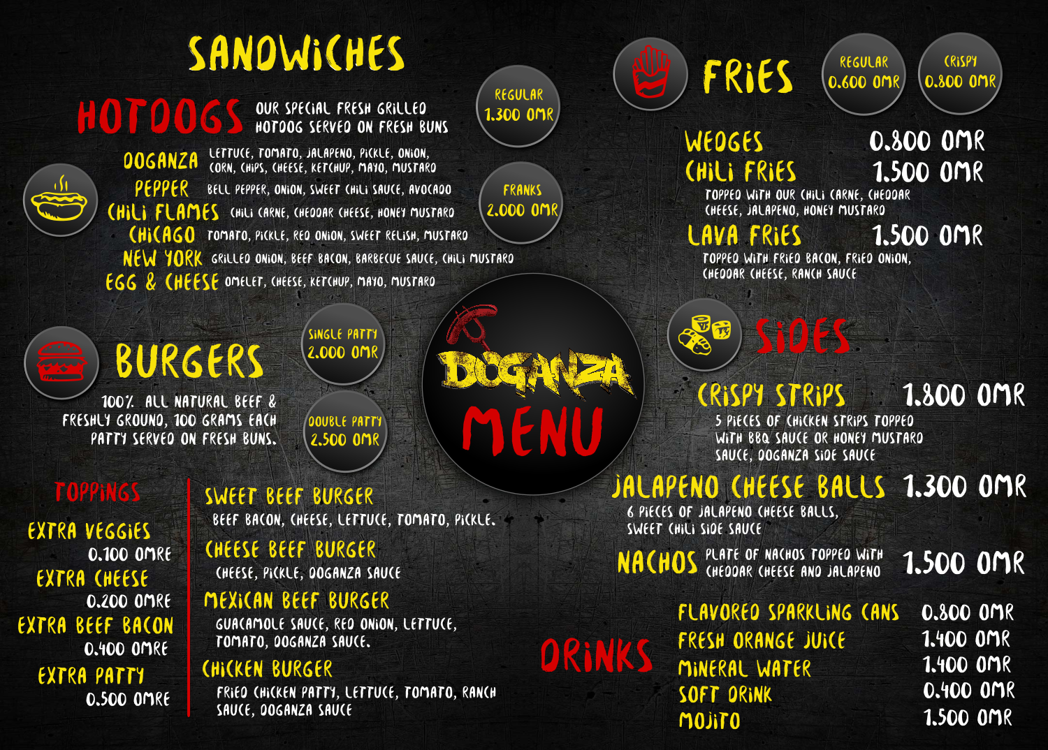 Menu Design by Giovanni for this project | Design #20130244