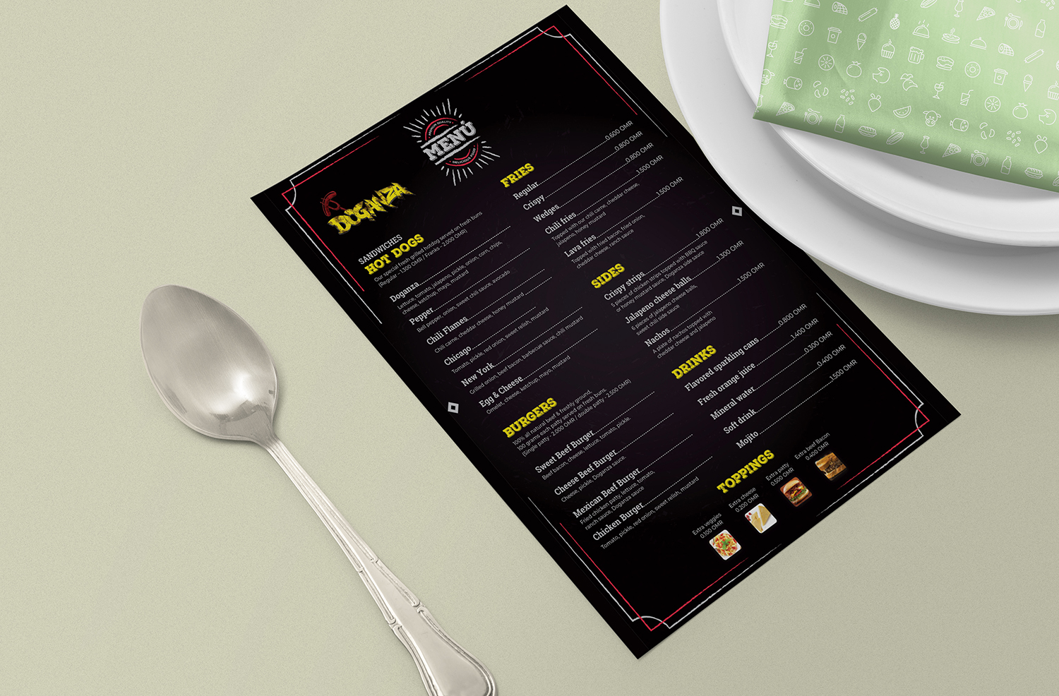 Design de Menu par PavanPrajapati pour ce projet | Design #20156287