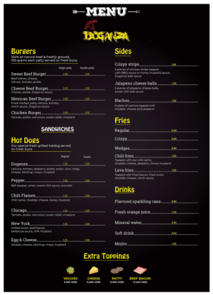 Menu Design by PavanPrajapati for this project | Design: #20208389