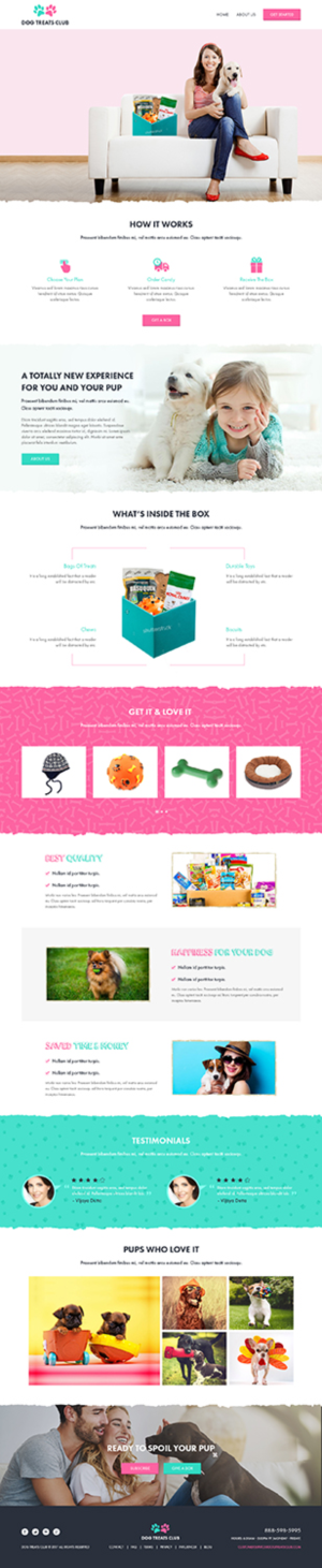 Web Site Mock Up's  for a Dog Food Business | Web-Design von Tpith