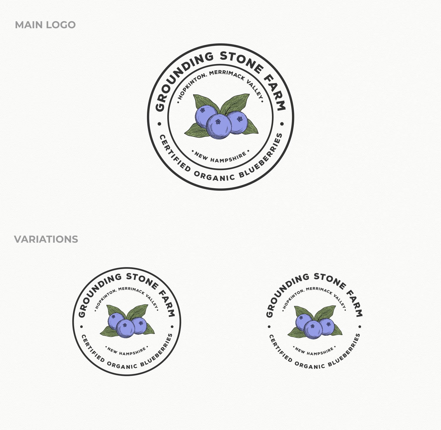 Logo Design by Ankit Bhattarai for Grounding Stone Farm | Design #20173084