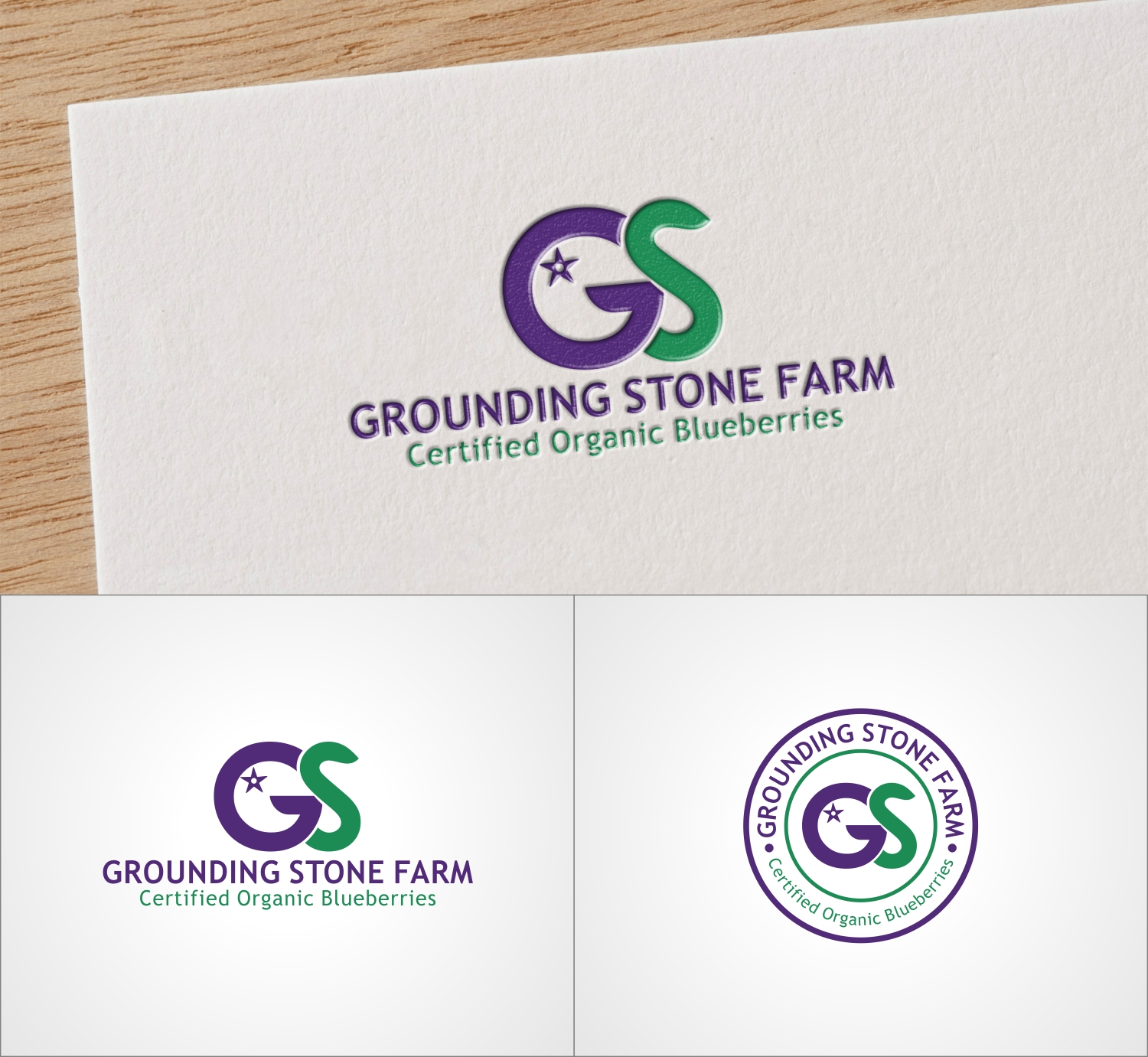 Logo Design by Joenet Jayawarna for Grounding Stone Farm | Design #20141582