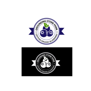 Grounding Stone Farm, Certified Organic Blueberries | Logo Design by Finley Johnson