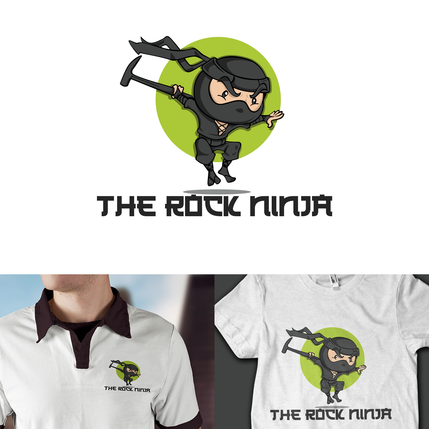 Logo Design by WAGUM Studio for The Rock Ninja | Design #20188954
