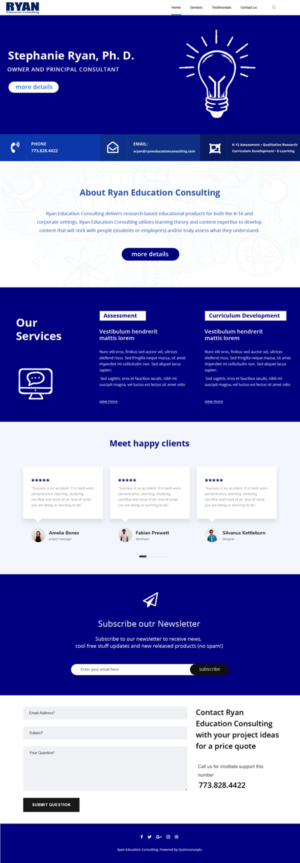 Diseño Web por  Artman para Ryan Education Consulting LLC | Diseño: #20193895
