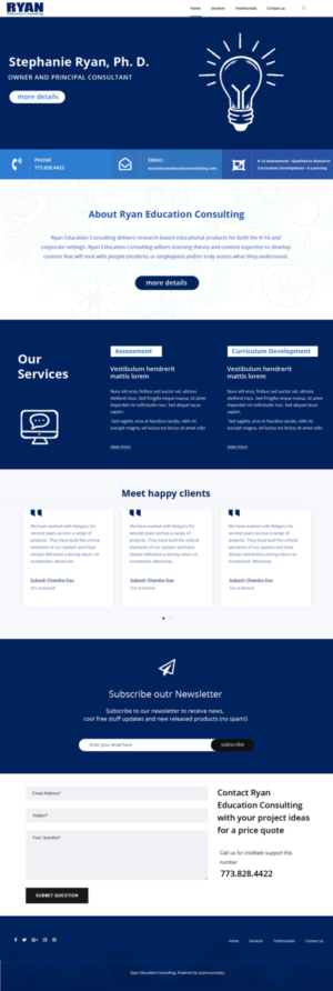 Education Consulting Practice needs a website redesign | Diseño Web por  Artman