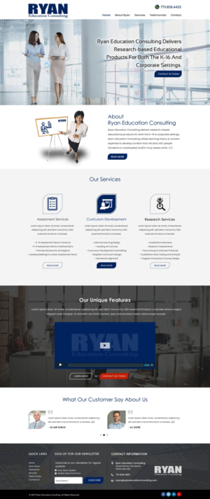 Diseño Web por HarmiDesigning para Ryan Education Consulting LLC | Diseño: #20162388