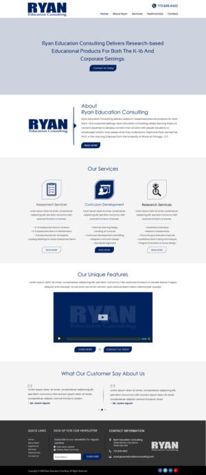 Diseño Web por HarmiDesigning para Ryan Education Consulting LLC | Diseño: #20170909