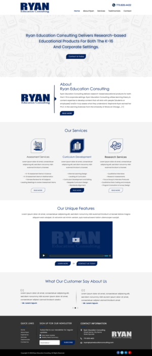 Diseño Web por HarmiDesigning para Ryan Education Consulting LLC | Diseño: #20180574