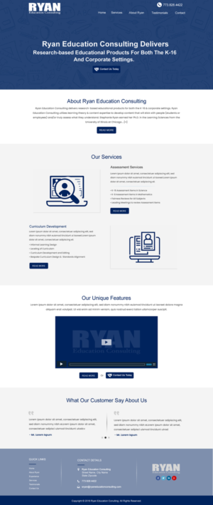 Diseño Web por HarmiDesigning para Ryan Education Consulting LLC | Diseño: #20191467