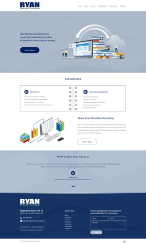 Diseño Web por Desire Design Solutions para Ryan Education Consulting LLC | Diseño: #20154838