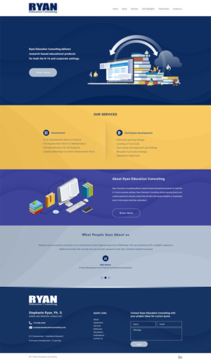 Diseño Web por Desire Design Solutions para Ryan Education Consulting LLC | Diseño: #20164418