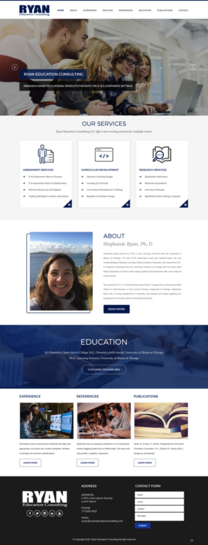 Diseño Web por pb para Ryan Education Consulting LLC | Diseño: #20149219