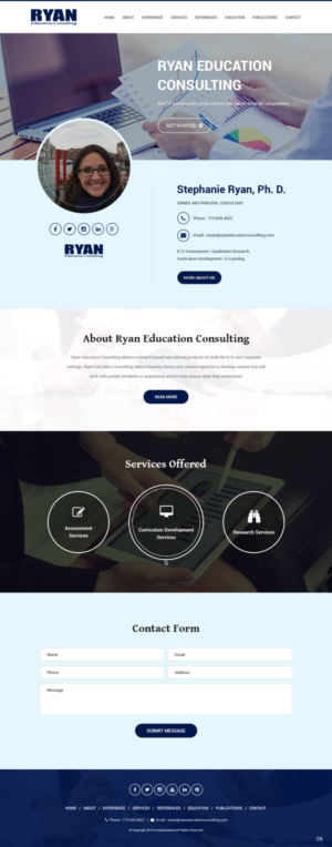 Diseño Web por pb para Ryan Education Consulting LLC | Diseño: #20149220