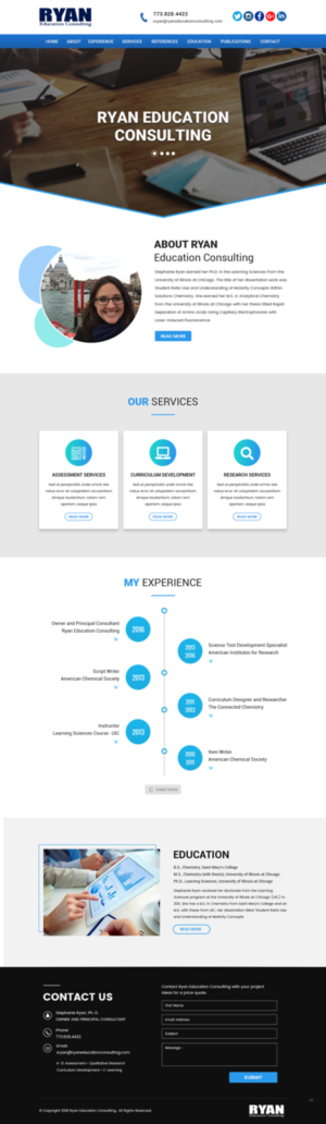 Diseño Web por pb para Ryan Education Consulting LLC | Diseño: #20149222