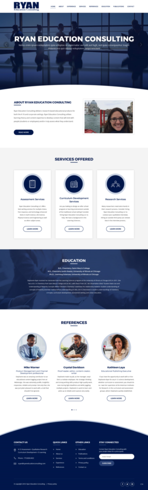 Diseño Web por pb para Ryan Education Consulting LLC | Diseño: #20149227