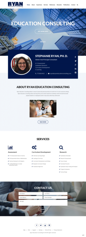 Web Design by pb for Ryan Education Consulting LLC | Design: #20149229