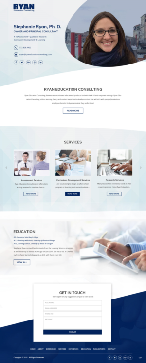 Diseño Web por pb para Ryan Education Consulting LLC | Diseño: #20149231
