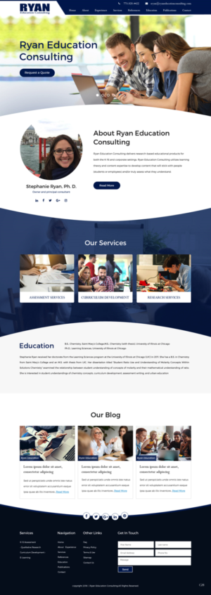 Diseño Web por pb para Ryan Education Consulting LLC | Diseño: #20149237