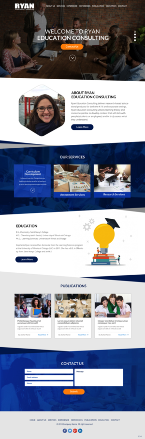 Diseño Web por pb para Ryan Education Consulting LLC | Diseño: #20149241