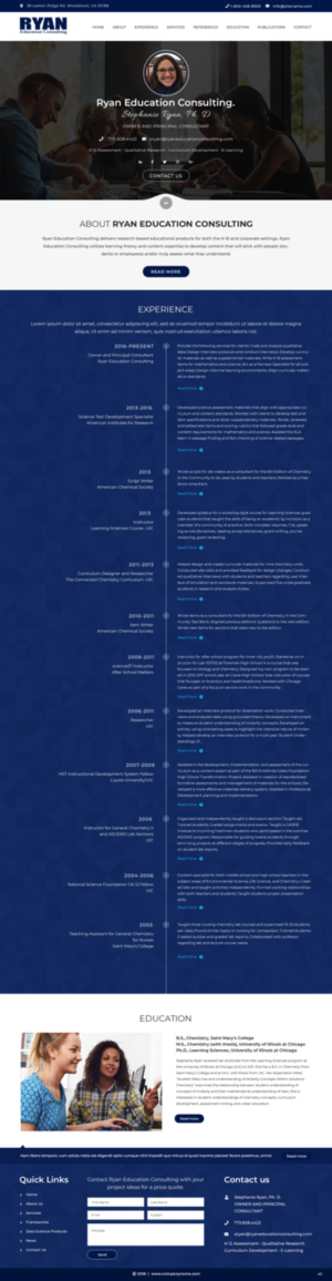 Diseño Web por pb para Ryan Education Consulting LLC | Diseño: #20149242