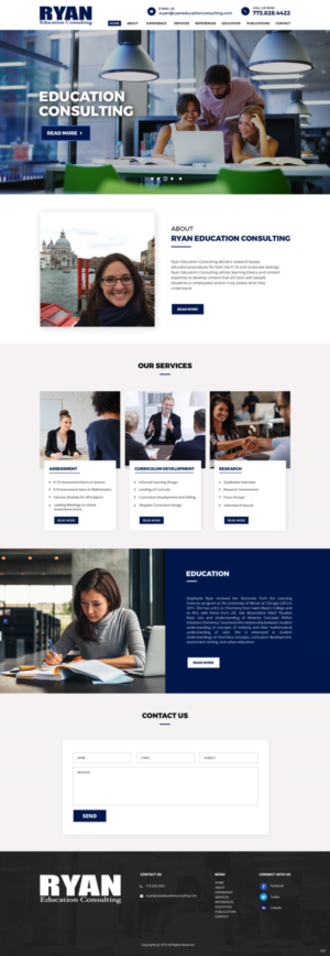 Diseño Web por pb para Ryan Education Consulting LLC | Diseño: #20149246