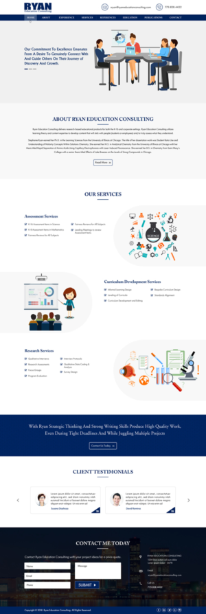 Web Design by Sbss for Ryan Education Consulting LLC | Design: #20147353