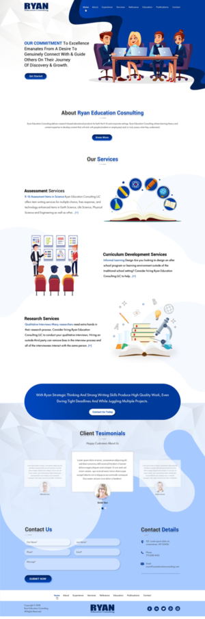 Diseño Web por Sbss para Ryan Education Consulting LLC | Diseño: #20147516