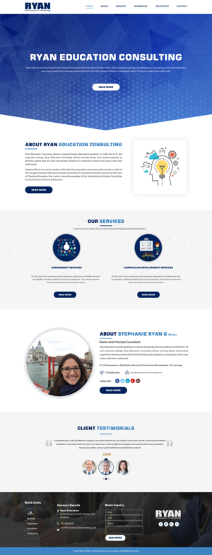 Web Design by Sbss for Ryan Education Consulting LLC | Design: #20183319