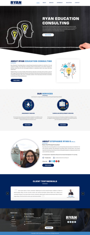 Web Design by Sbss for Ryan Education Consulting LLC | Design: #20183322