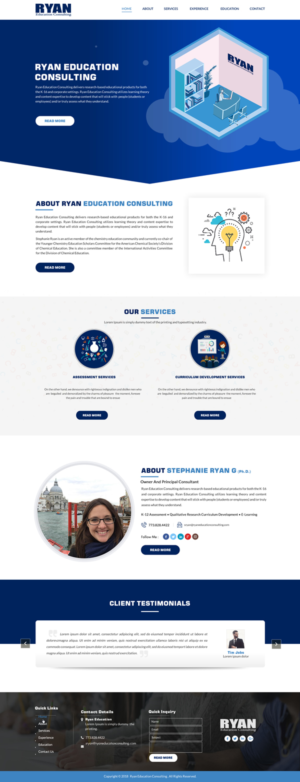 Web Design by Sbss for Ryan Education Consulting LLC | Design: #20183349