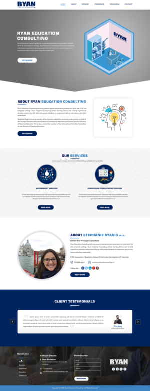 Web Design by Sbss for Ryan Education Consulting LLC | Design: #20183352