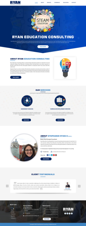 Web Design by Sbss for Ryan Education Consulting LLC | Design: #20186678