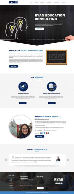 Web Design by Sbss for Ryan Education Consulting LLC | Design: #20206978