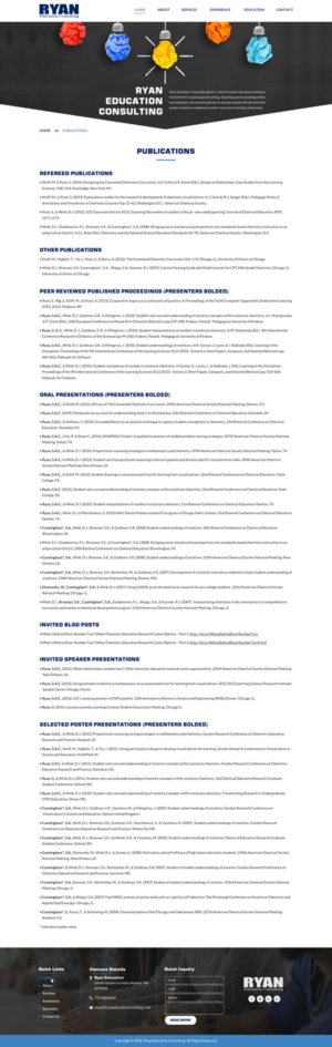 Web Design by Sbss for Ryan Education Consulting LLC | Design: #20332883