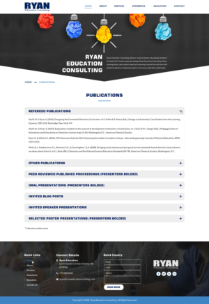 Web Design by Sbss for Ryan Education Consulting LLC | Design: #20342425