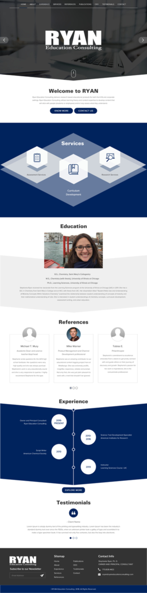 Diseño Web por rightway para Ryan Education Consulting LLC | Diseño: #20147943