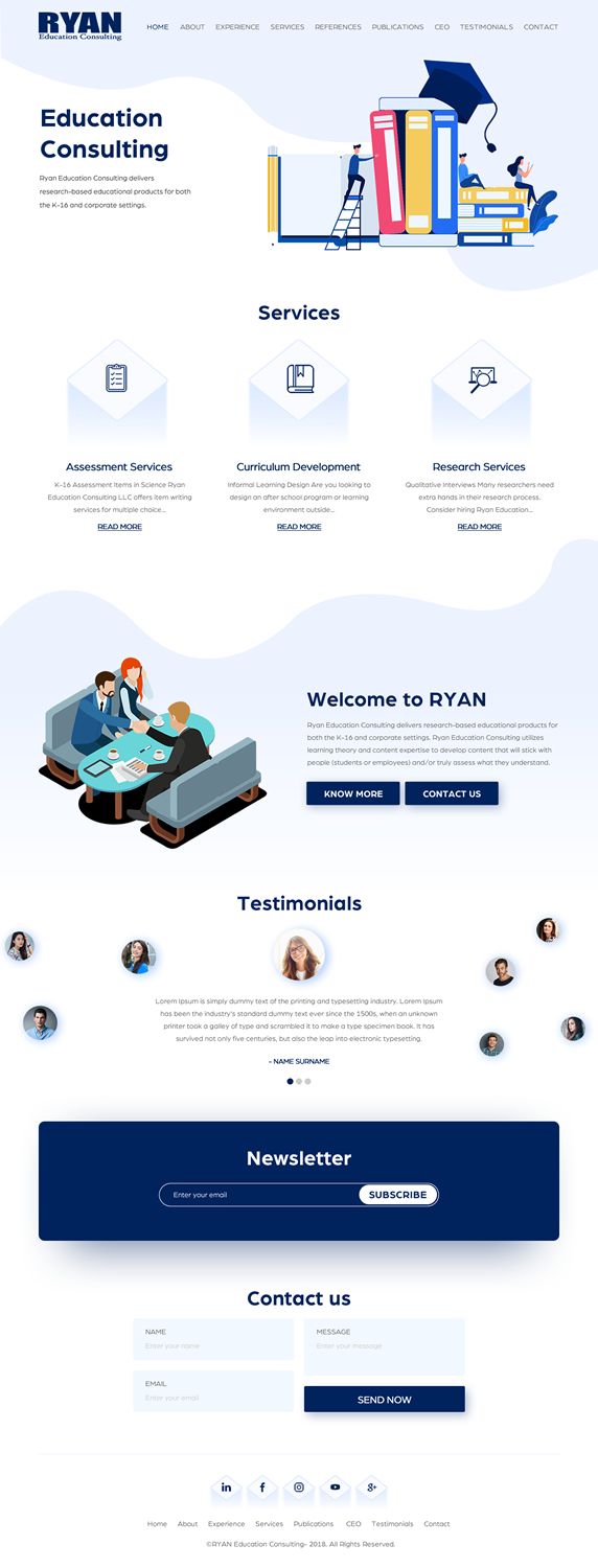 Diseño Web por rightway para Ryan Education Consulting LLC | Diseño #20147945