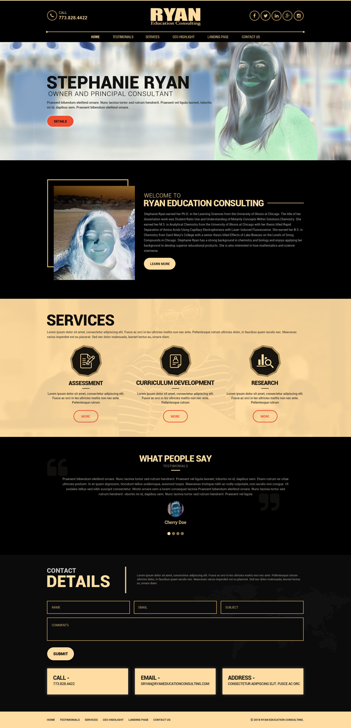 Web-Design von Dream Logo Design für Ryan Education Consulting LLC | Design #20160281