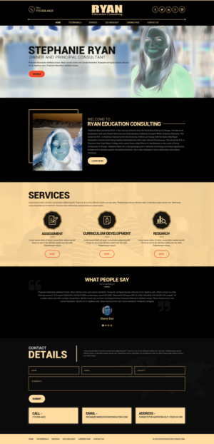 Diseño Web por Dream Logo Design para Ryan Education Consulting LLC | Diseño: #20160281