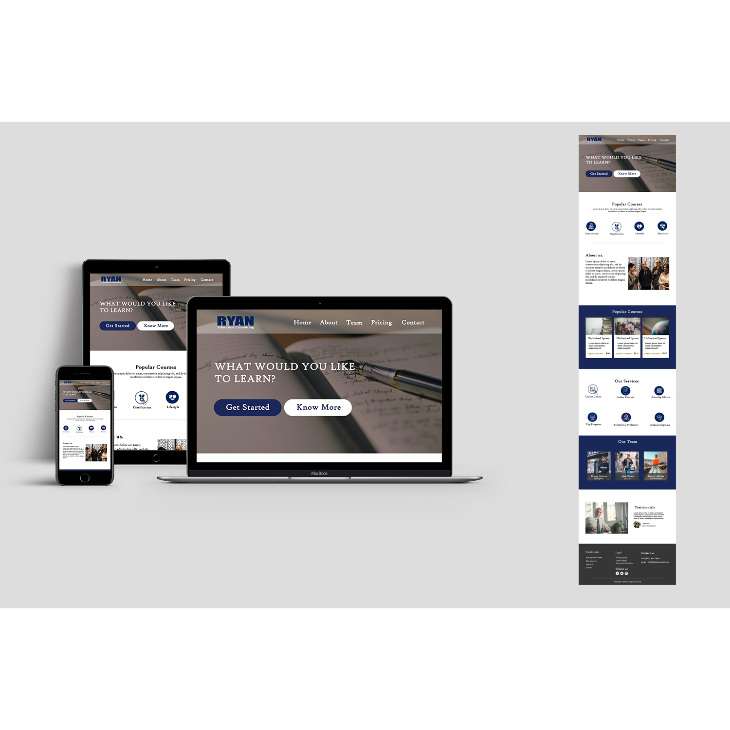 Web-Design von RWDStudio für Ryan Education Consulting LLC | Design #20175265