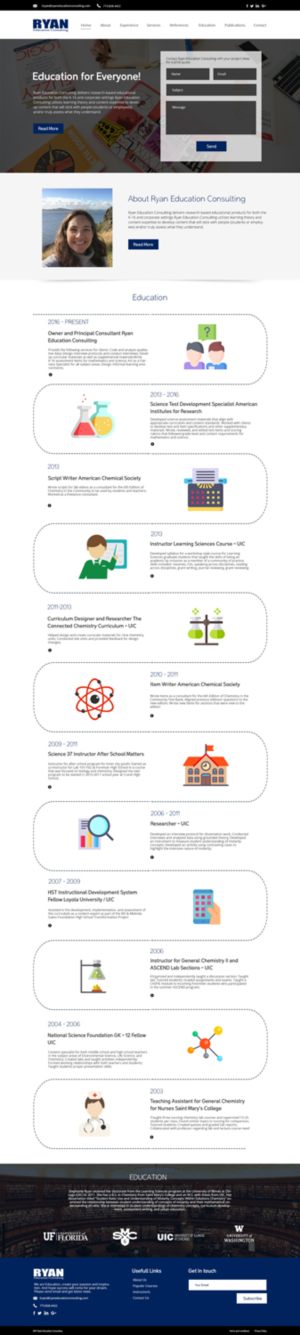 Diseño Web por Whipple Web Design para Ryan Education Consulting LLC | Diseño: #20183476