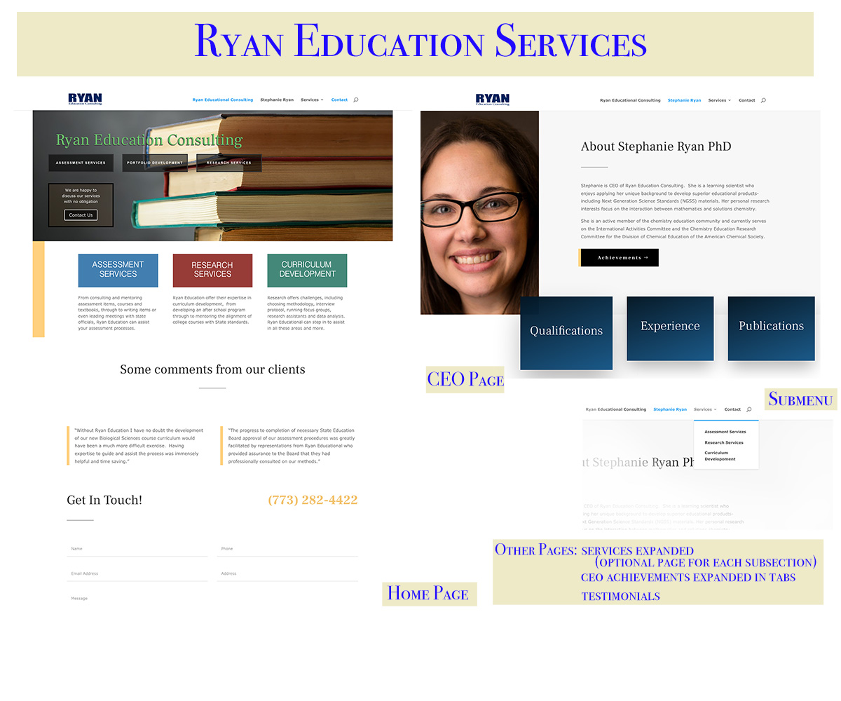 Diseño Web por indelight para Ryan Education Consulting LLC | Diseño #20203477