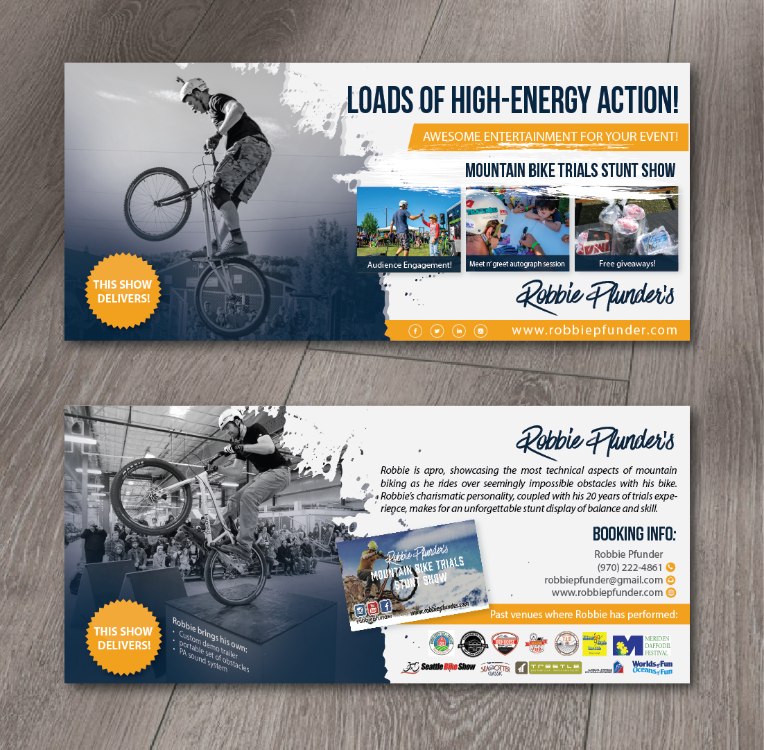 Postkarten-Design von alex989 für Pfun Entertainment | Design #20169016