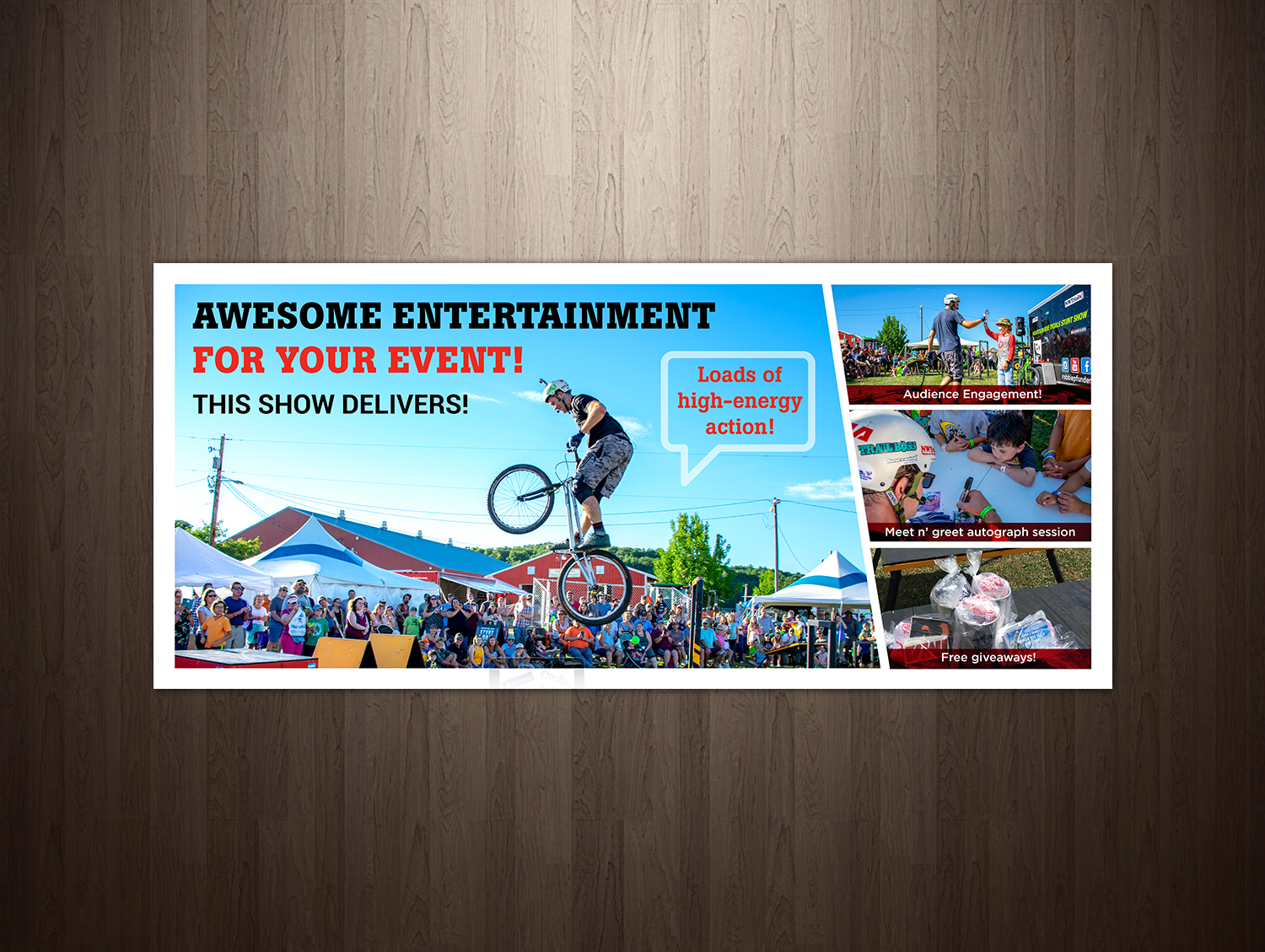 Postcard Design by debdesign for Pfun Entertainment | Design #20158801