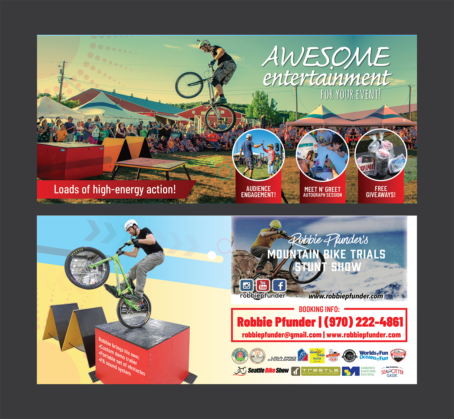 Postcard Design by Deziners Zone for Pfun Entertainment | Design #20169145