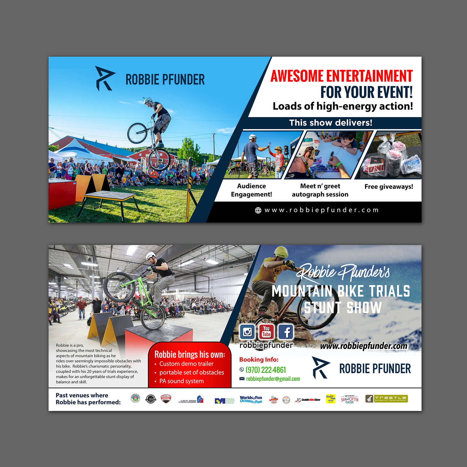 Postcard Design by aspiremedia for Pfun Entertainment | Design #20222274